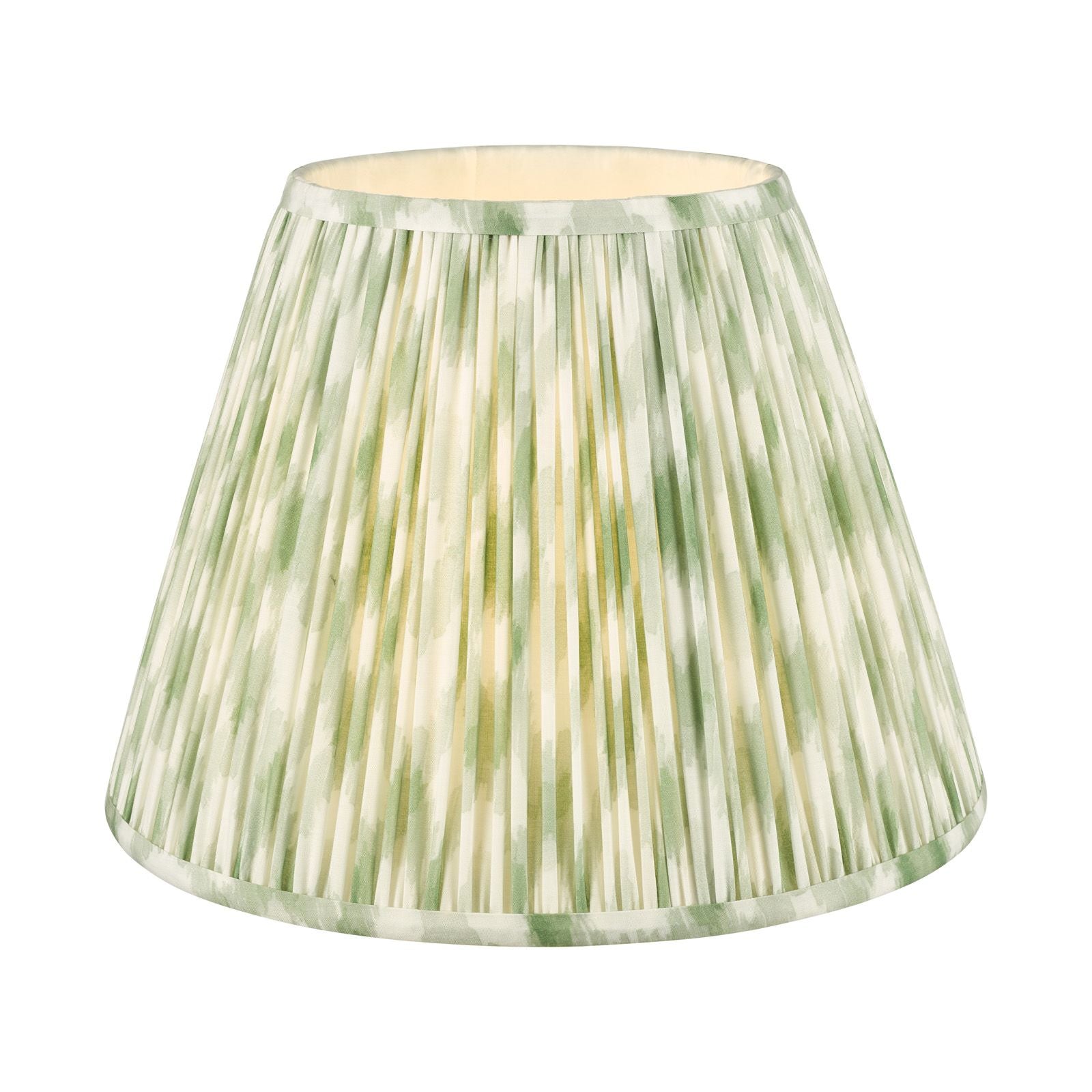 Ikat Green/ Taupe Cotton Empire Shade- Various Sizes