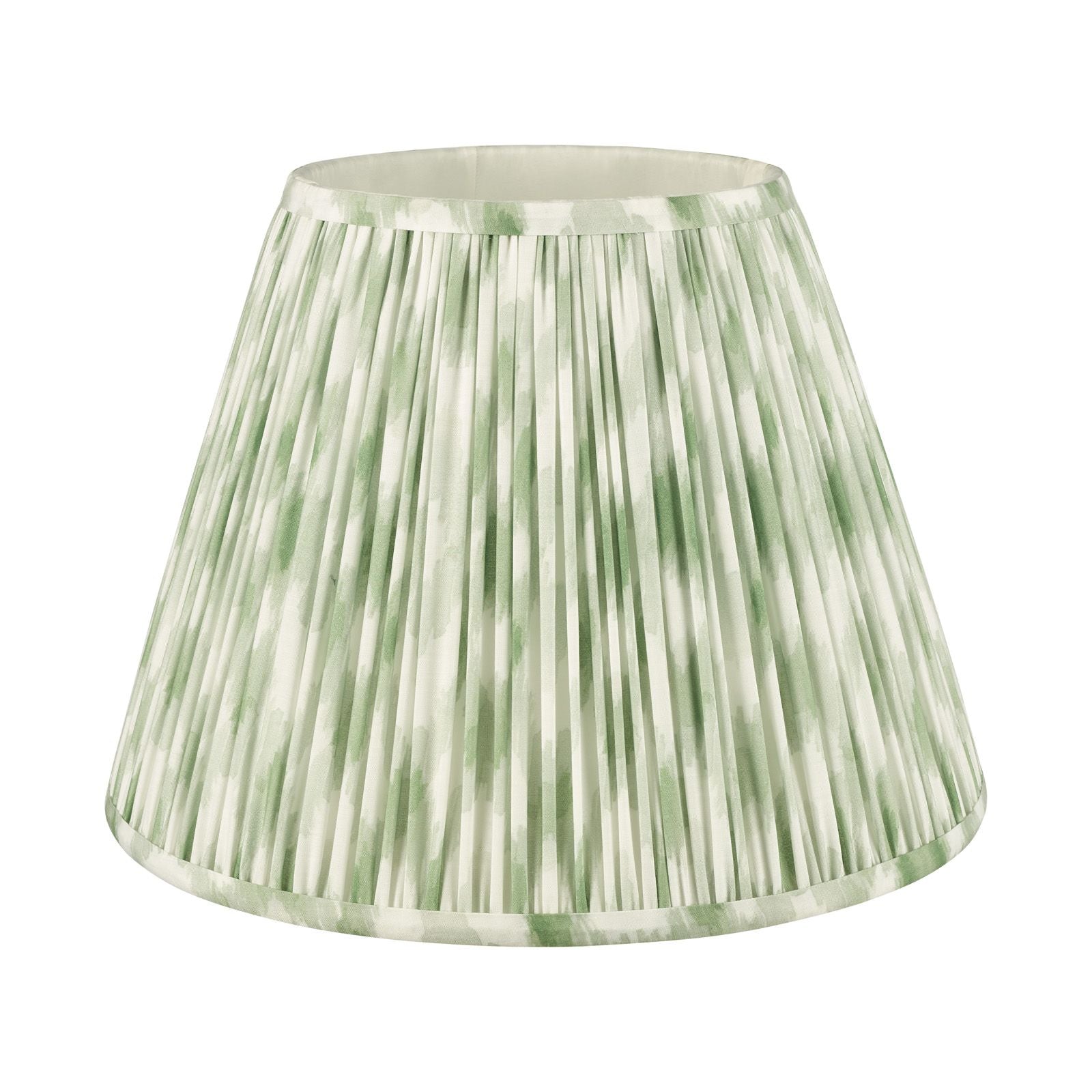 Ikat Green/ Taupe Cotton Empire Shade- Various Sizes