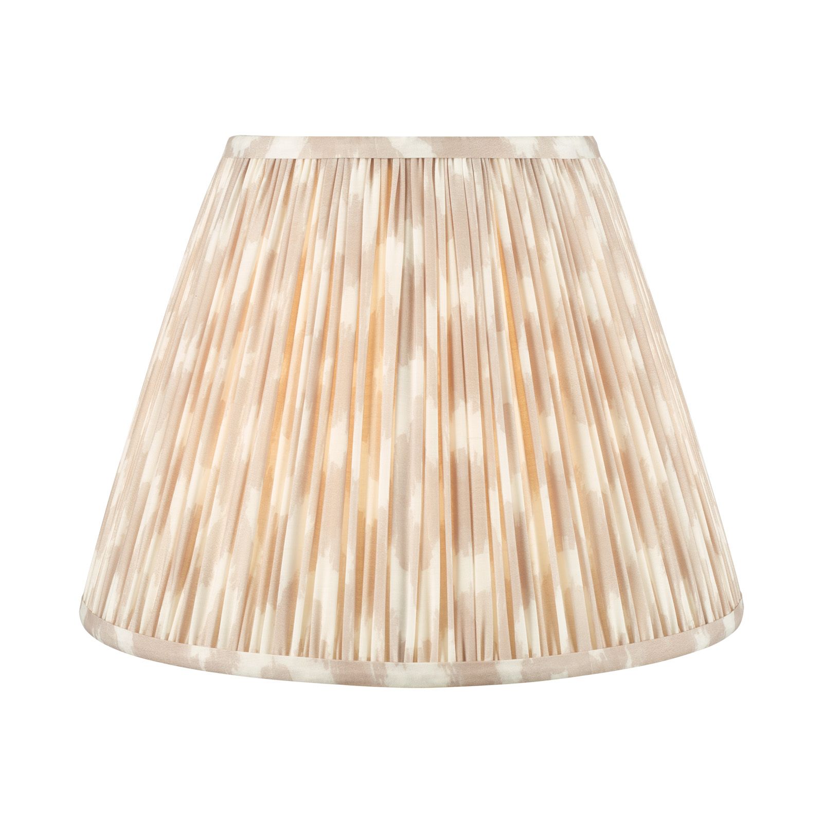 Ikat Green/ Taupe Cotton Empire Shade- Various Sizes