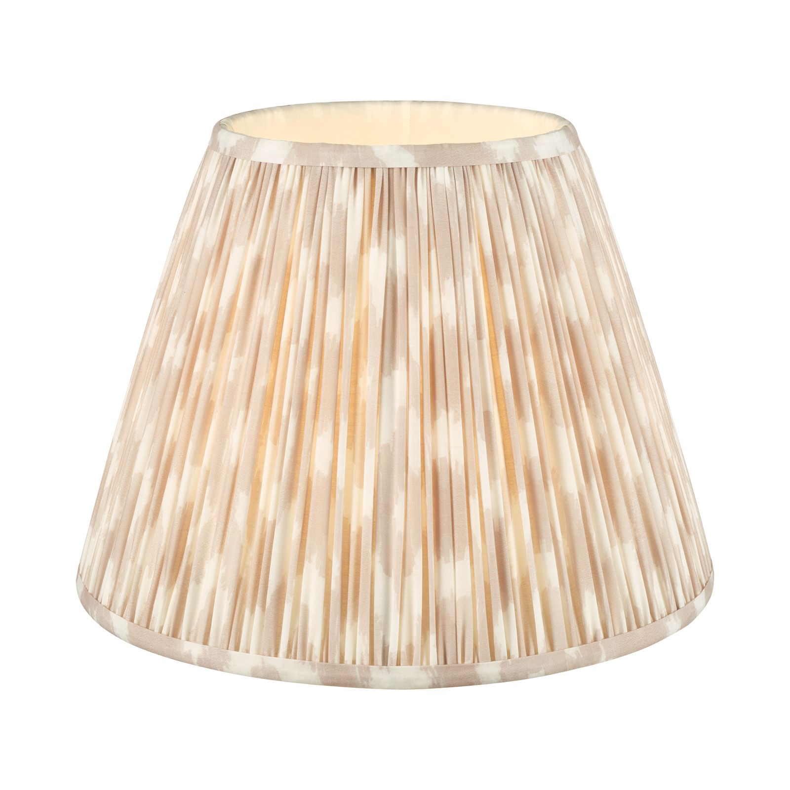 Ikat Green/ Taupe Cotton Empire Shade- Various Sizes