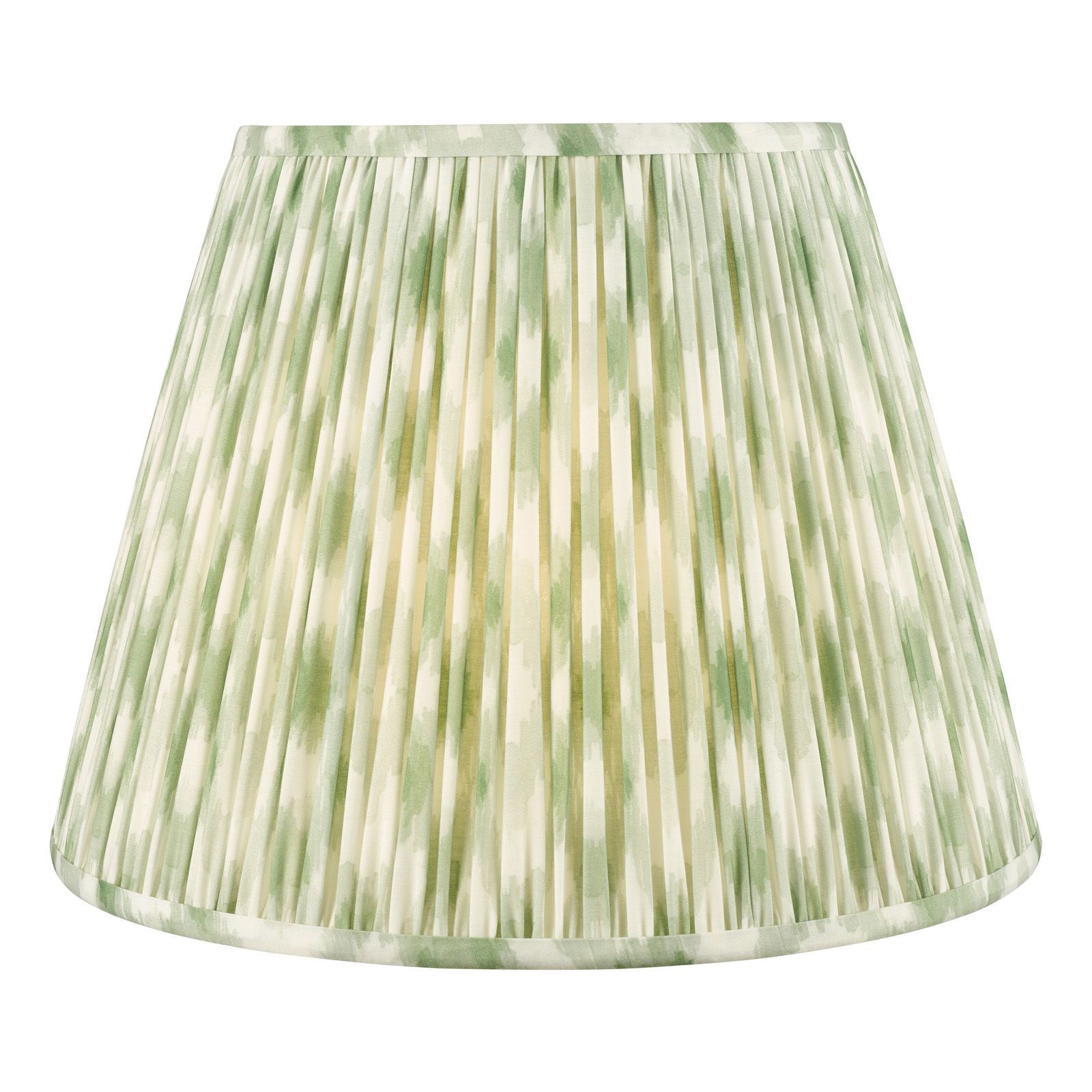 Ikat Green/ Taupe Cotton Empire Shade- Various Sizes