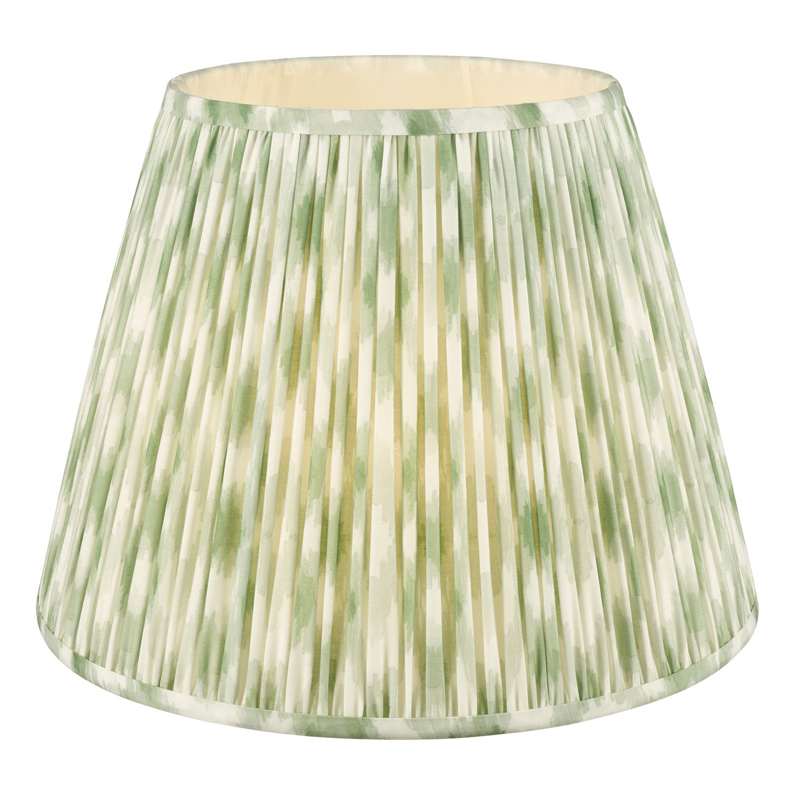 Ikat Green/ Taupe Cotton Empire Shade- Various Sizes