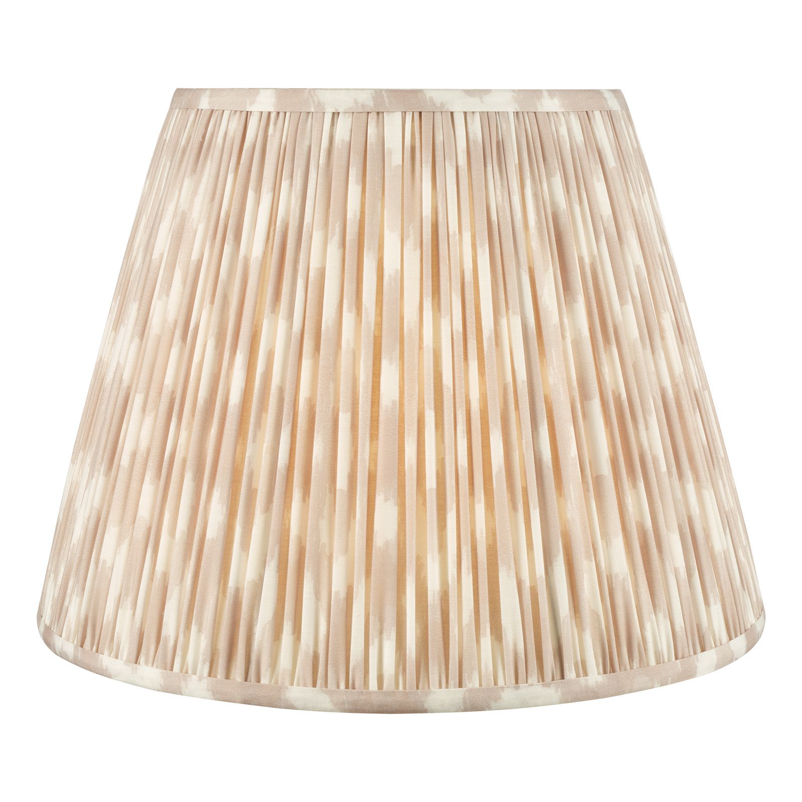 Ikat Green/ Taupe Cotton Empire Shade- Various Sizes