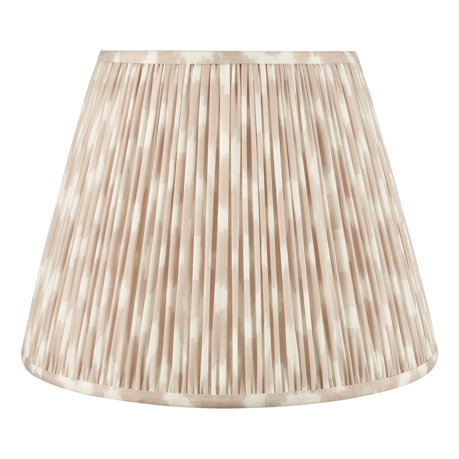 Ikat Green/ Taupe Cotton Empire Shade- Various Sizes