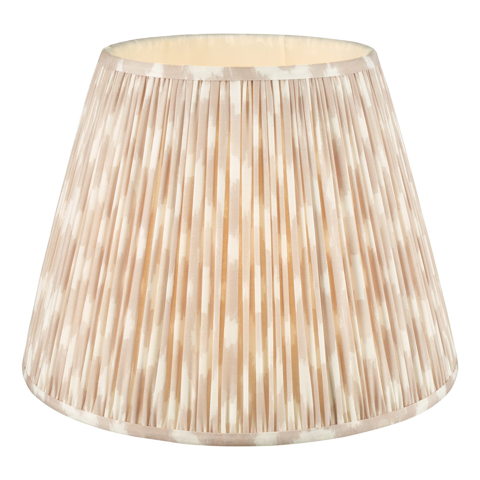 Ikat Green/ Taupe Cotton Empire Shade- Various Sizes