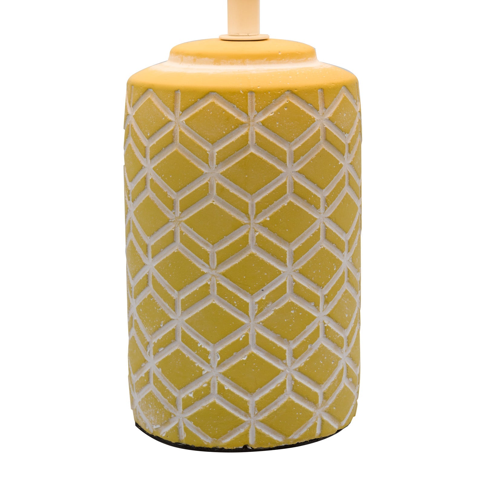 Ilona Ceramic Table Lamp Grey/Yellow With Shade E14