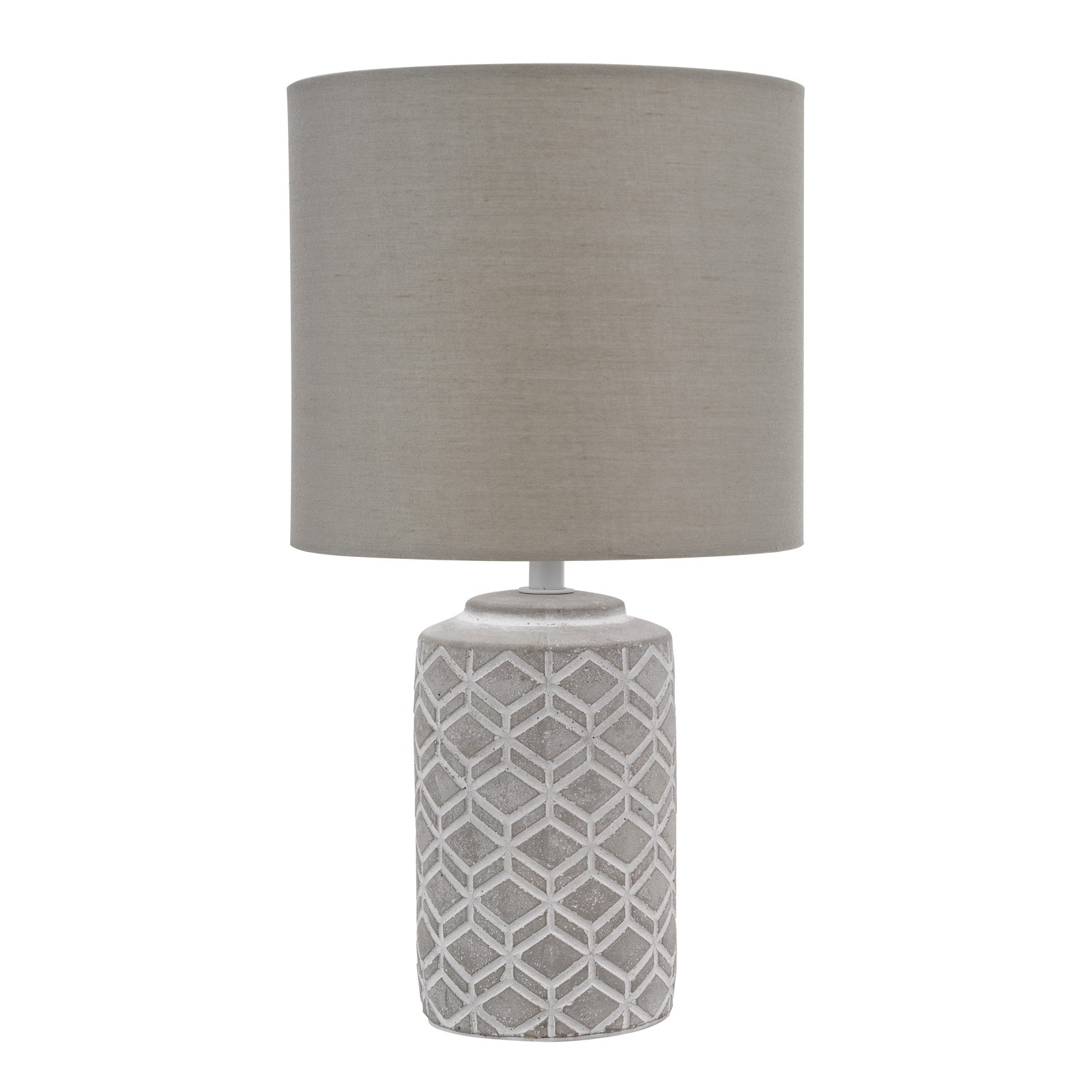 Ilona Ceramic Table Lamp Grey/Yellow With Shade E14