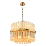 Imani 12 Light Ceiling Light- Natural Brass/ Polished Chrome