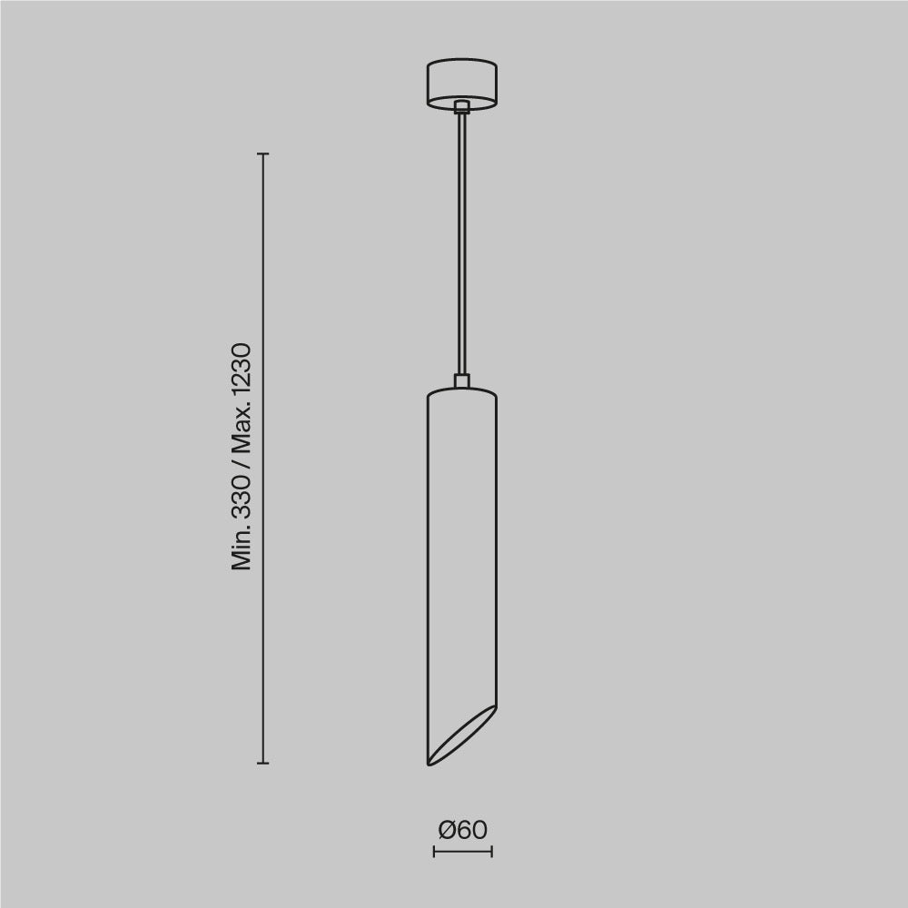 Lipari Pendant GU10 1x10W