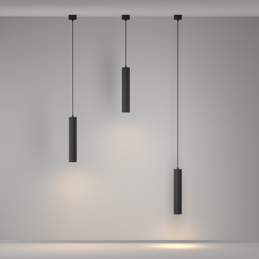 Calipso Pendant- Black/ White Finish