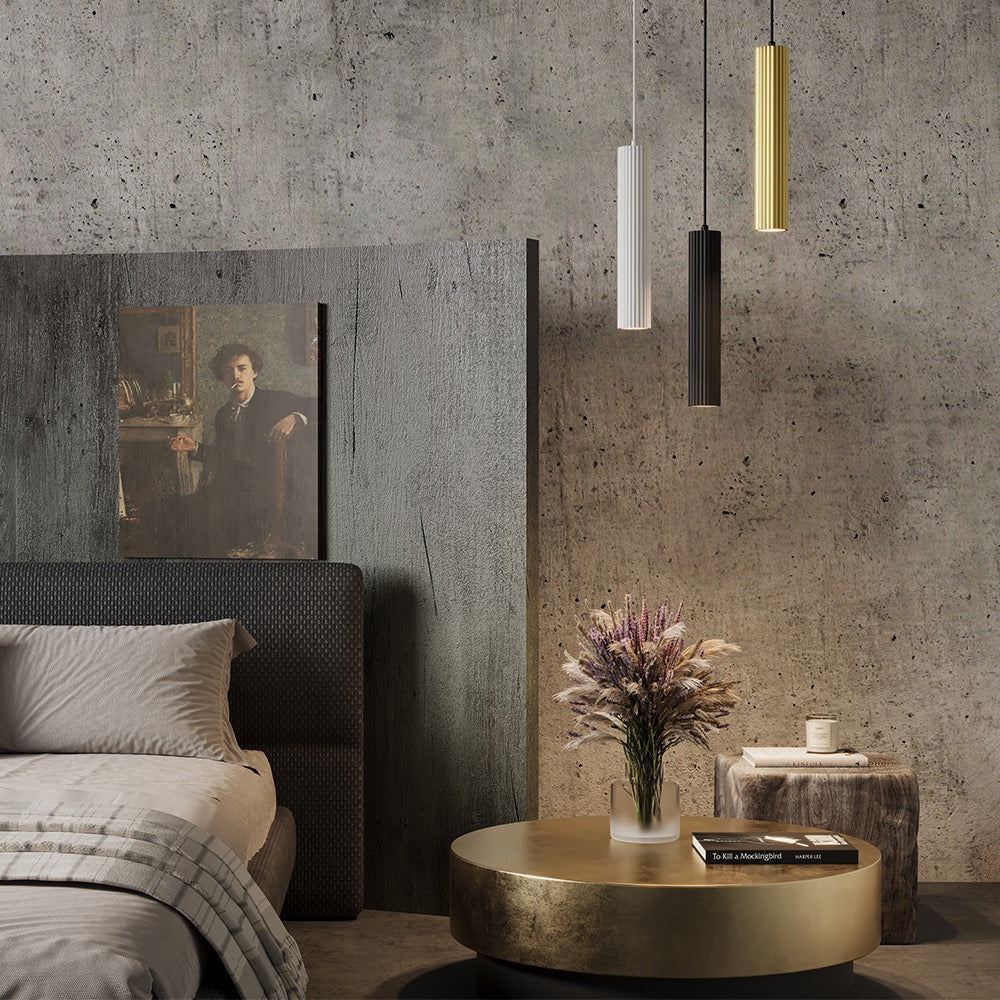 Calipso Pendant- Black/ White Finish