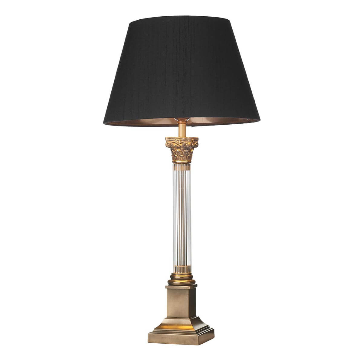 Imperial Small/Large Table Lamp Glass And Bronze Base Only B22