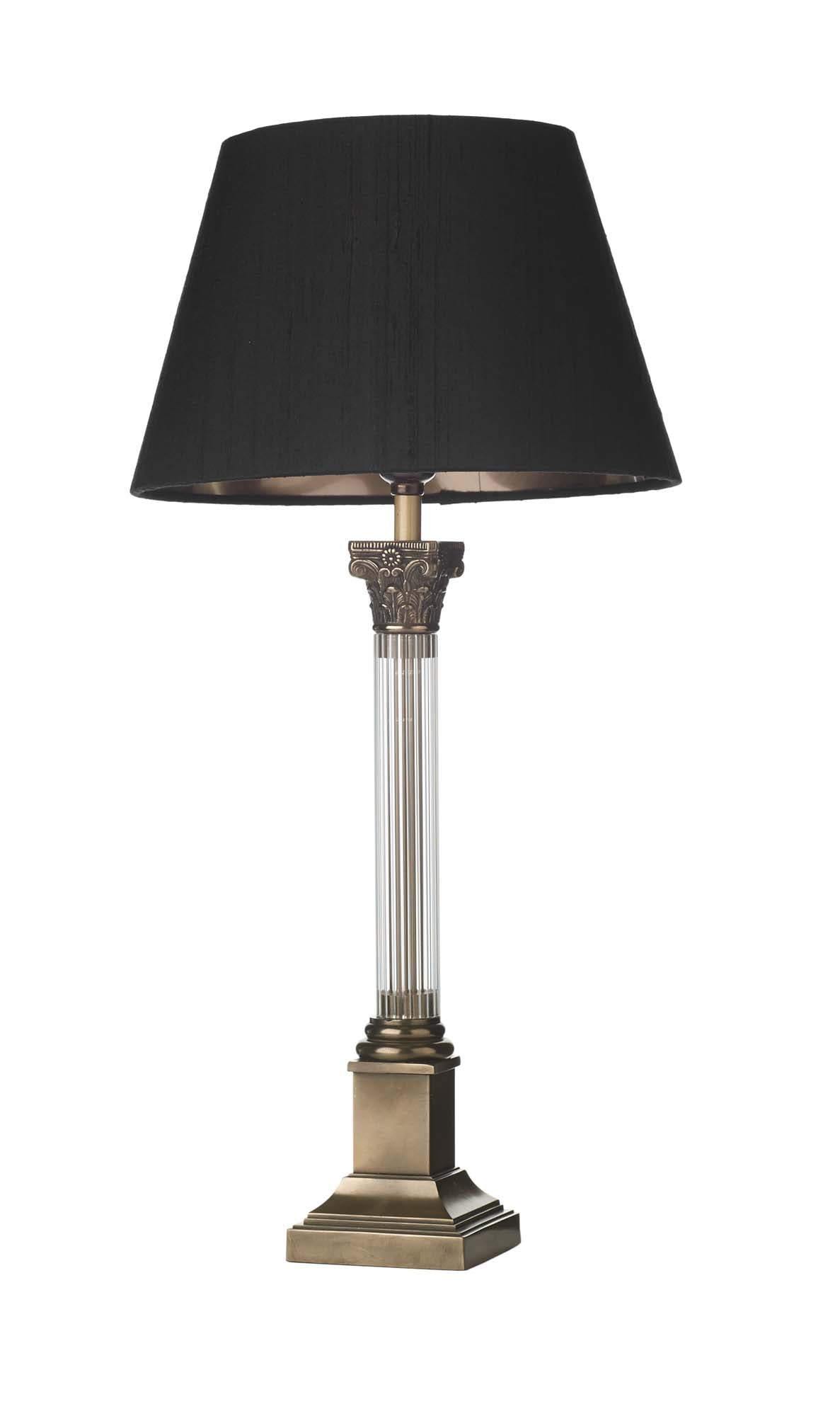 Imperial Small/Large Table Lamp Glass And Bronze Base Only B22