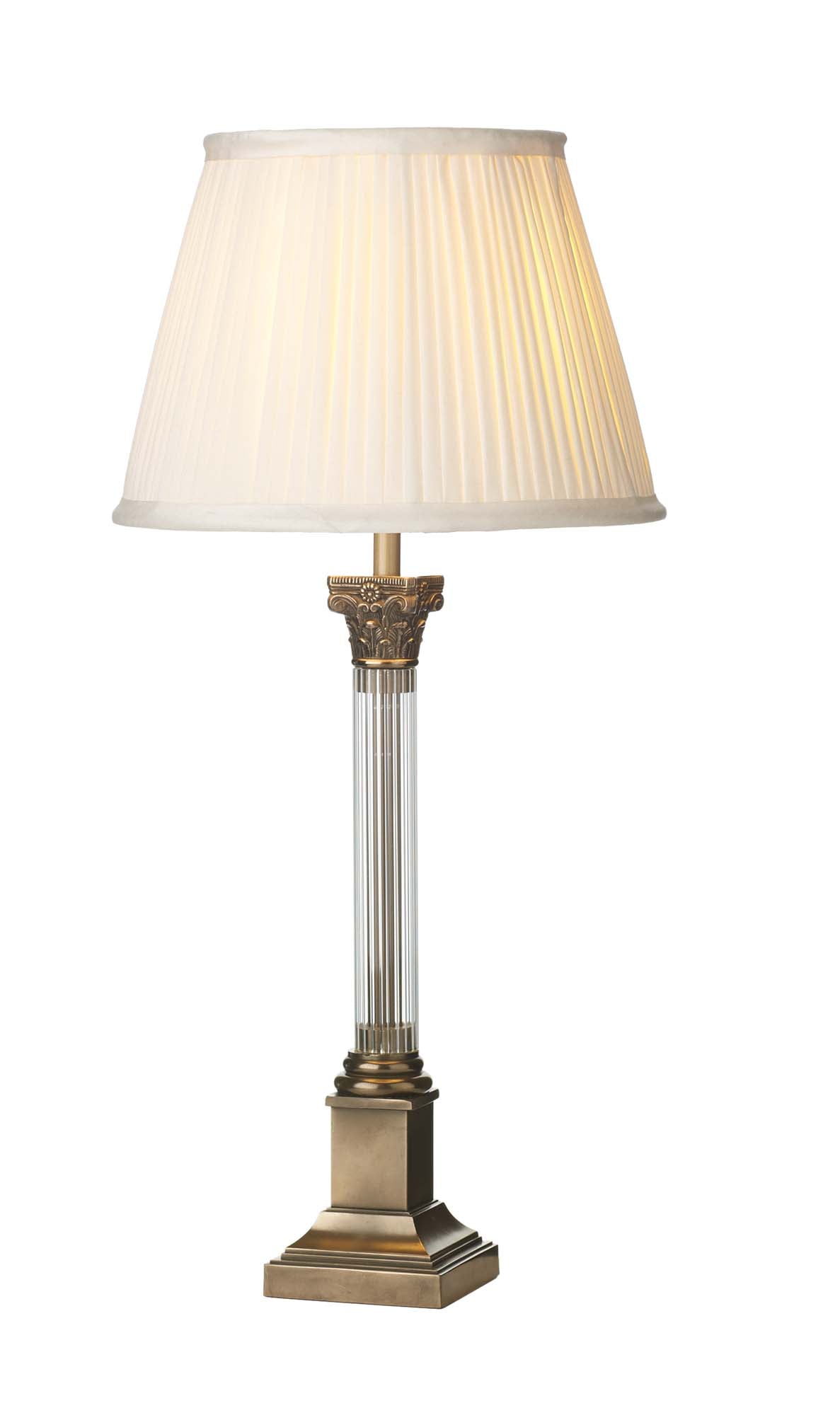 Imperial Small/Large Table Lamp Glass And Bronze Base Only B22