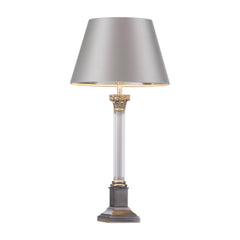 Imperial Small/Large Table Lamp Large in Pewter and Glass - Base only B22