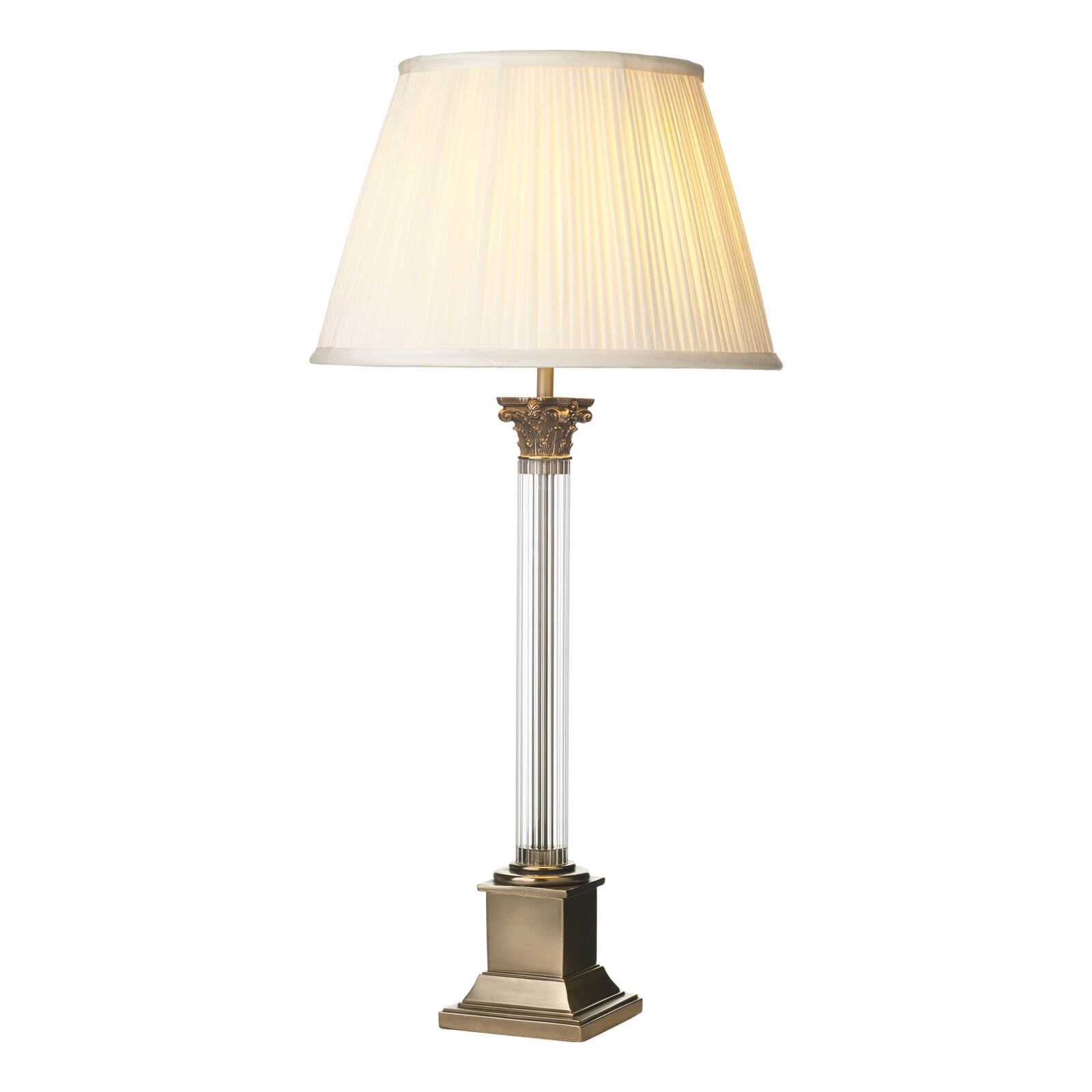 Imperial Small/Large Table Lamp Glass And Bronze Base Only B22