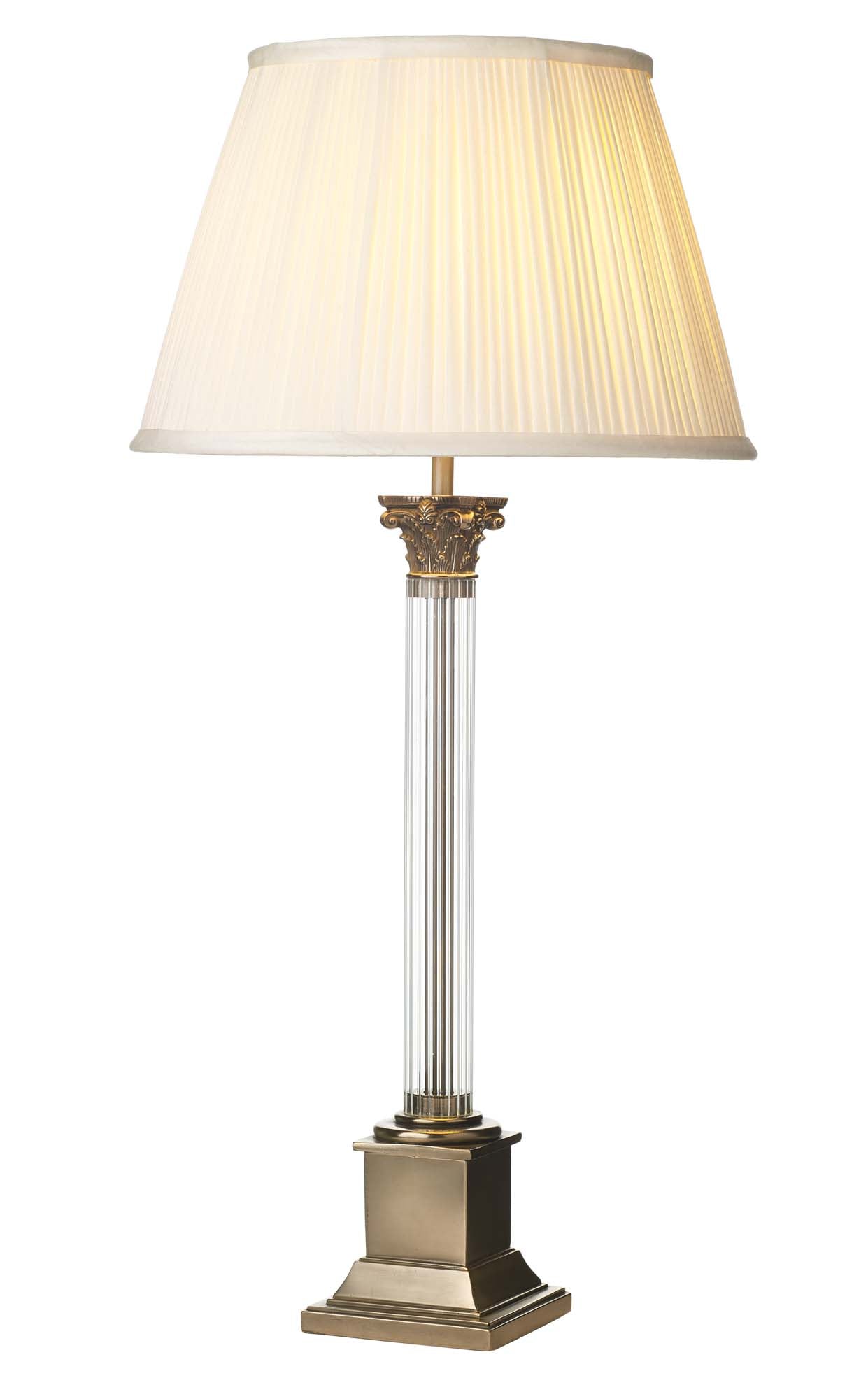 Imperial Small/Large Table Lamp Glass And Bronze Base Only B22