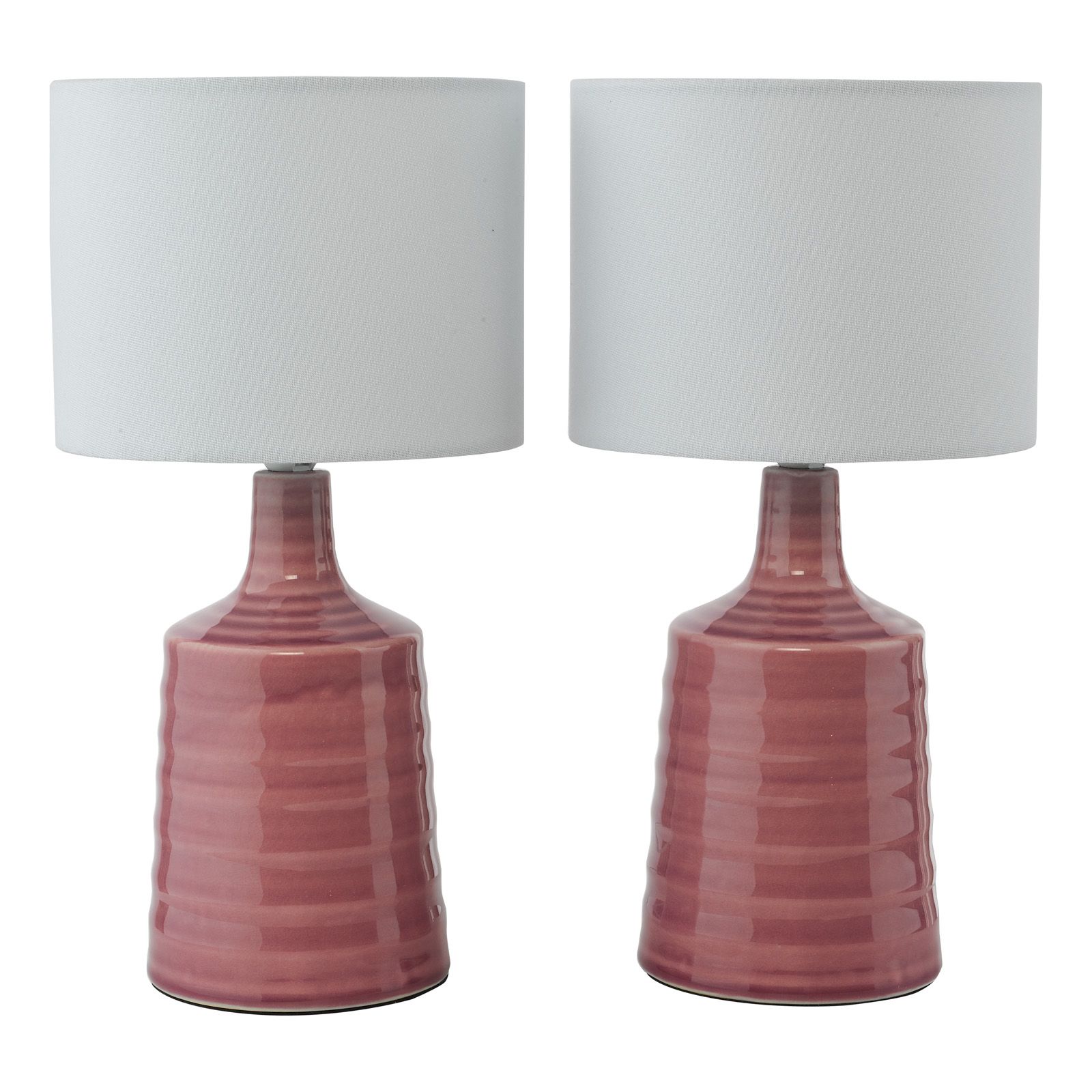 Inci Table Lamp- Pink/ Cream With Shade