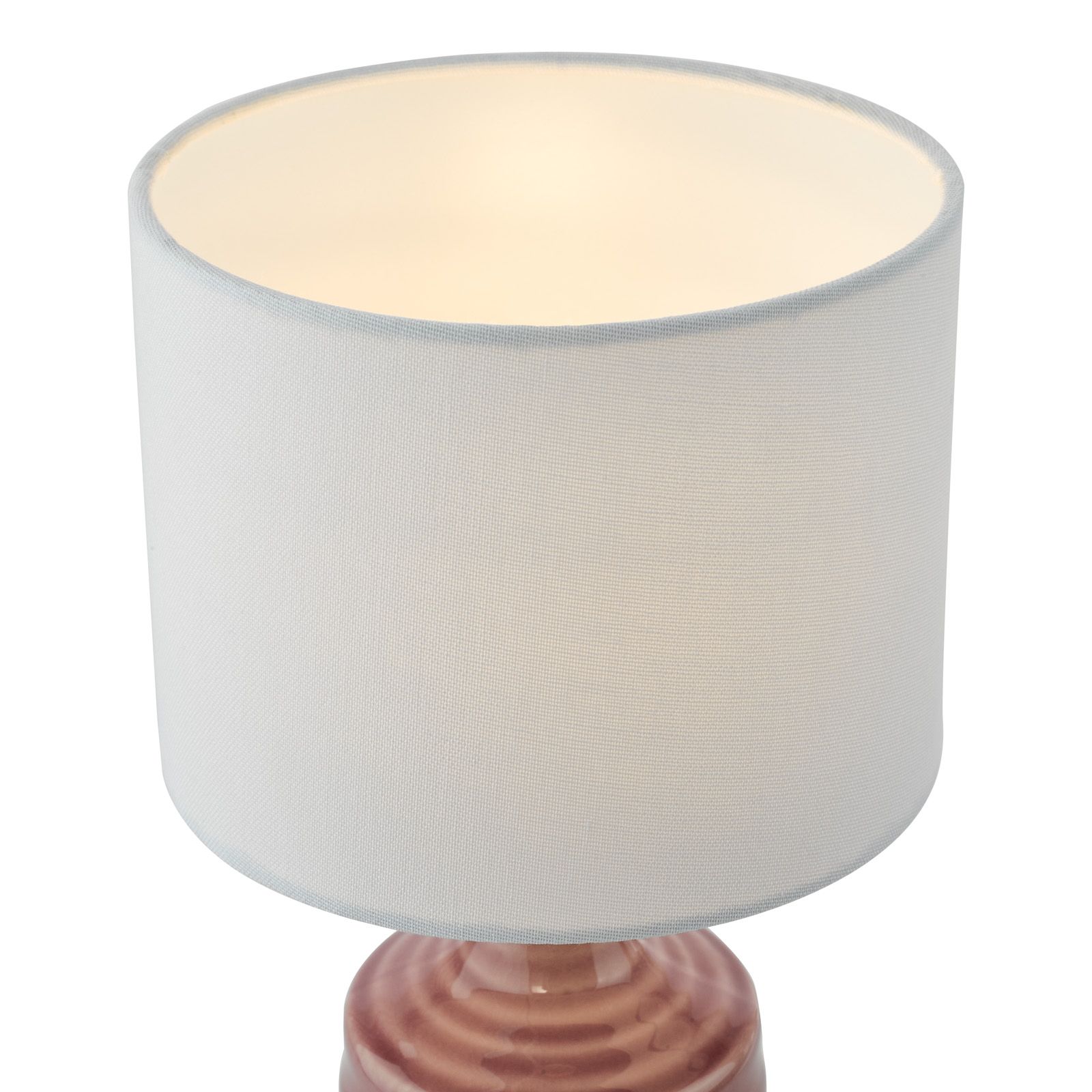 Inci Table Lamp- Pink/ Cream With Shade