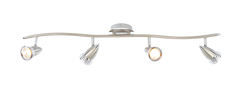 Elara 4Lt Bar Spotlight IP44 - Satin Nickel