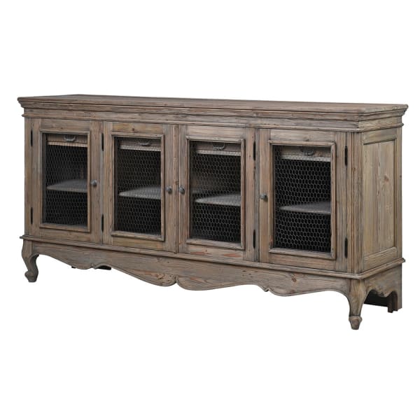 Colonial Wire 4 Door Sideboard