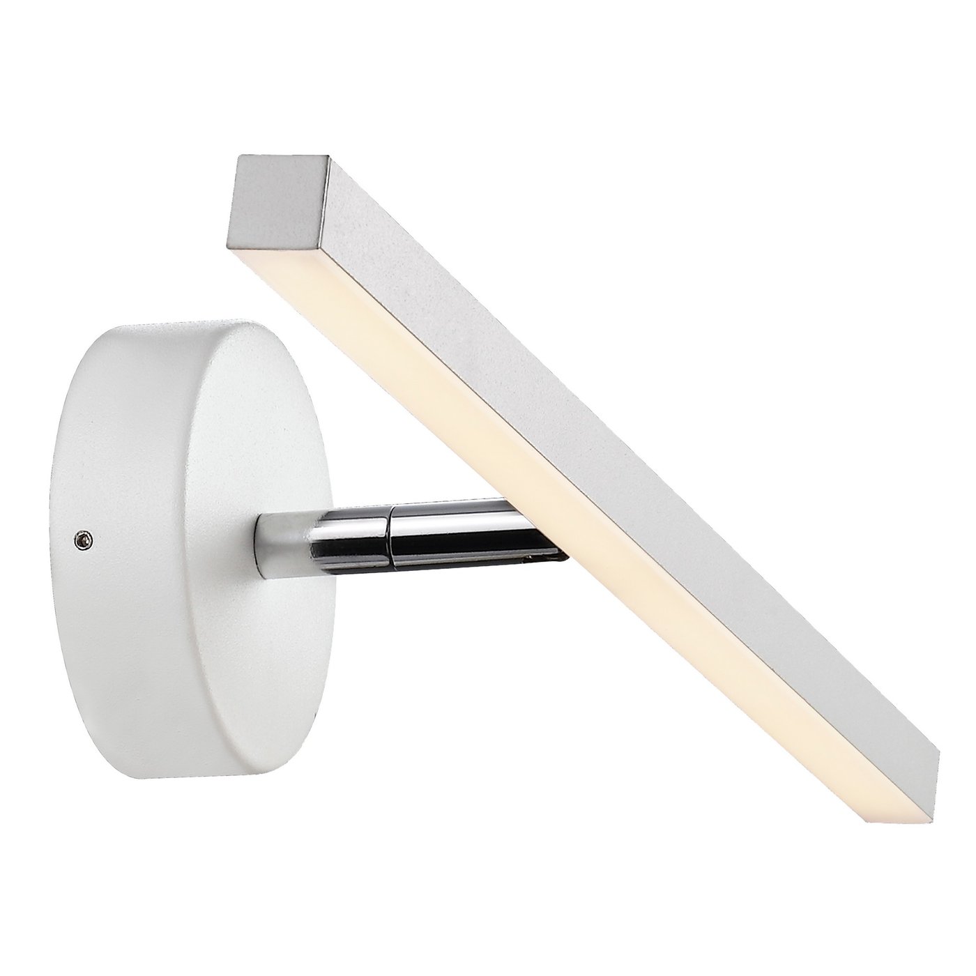 Ip S13 40/60 Wall light- Brushed steel/ White Finishes