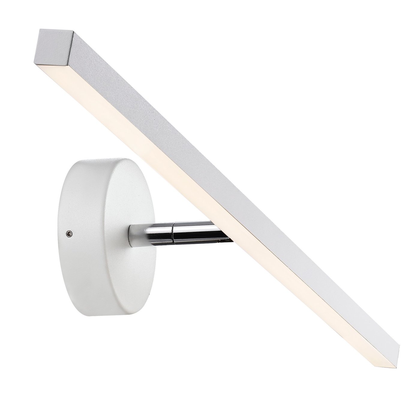 Ip S13 40/60 Wall light- Brushed steel/ White Finishes