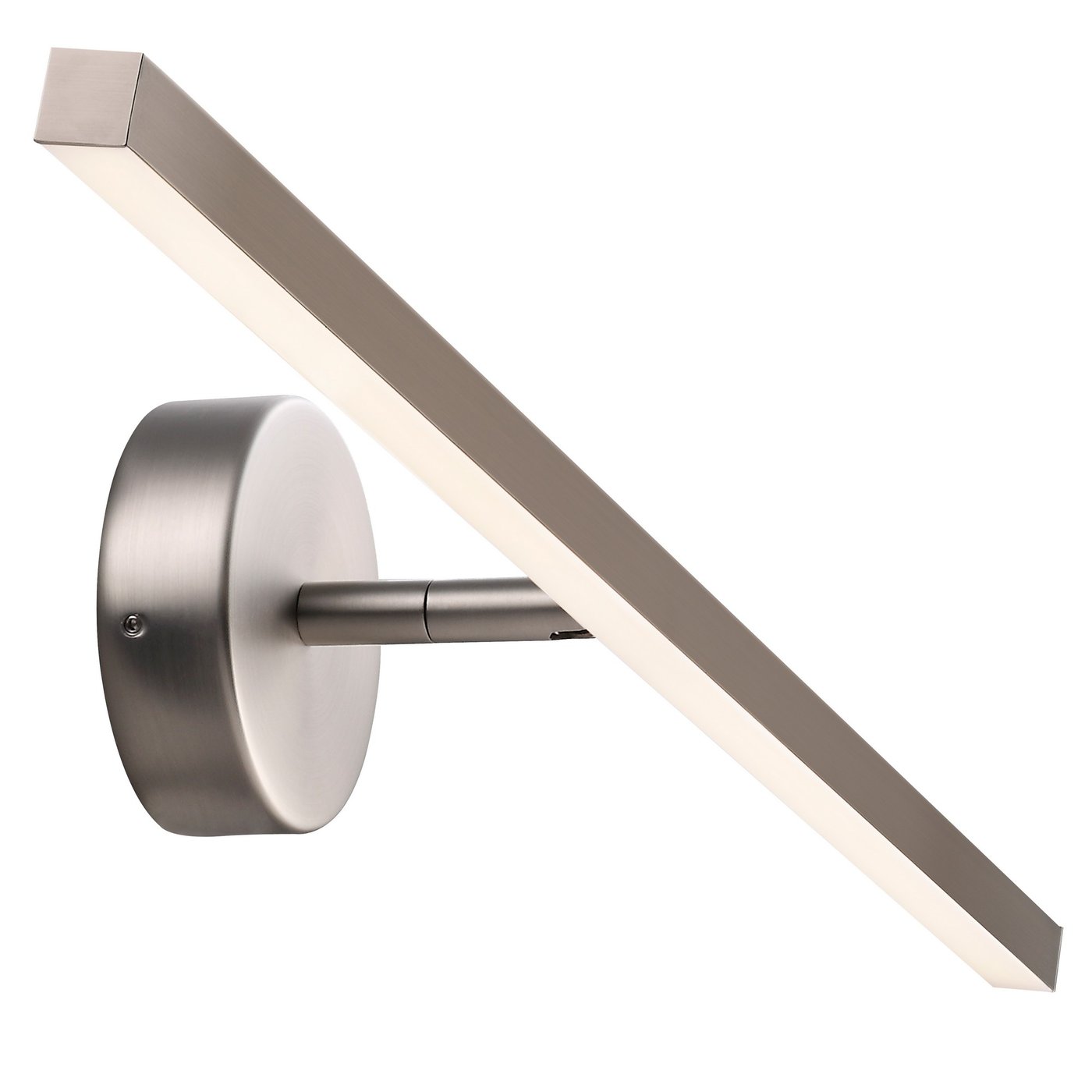 Ip S13 40/60 Wall light- Brushed steel/ White Finishes