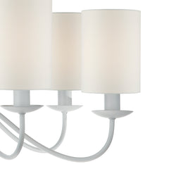 Irwin 8 Light Fitting Dual Mount White