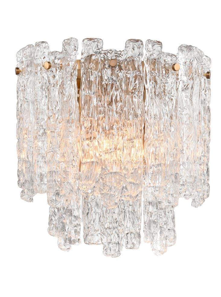 Tundra 2Lt Wall Light - Aged Brass