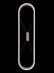 Estevan Oval Satin Brass LED Pendant