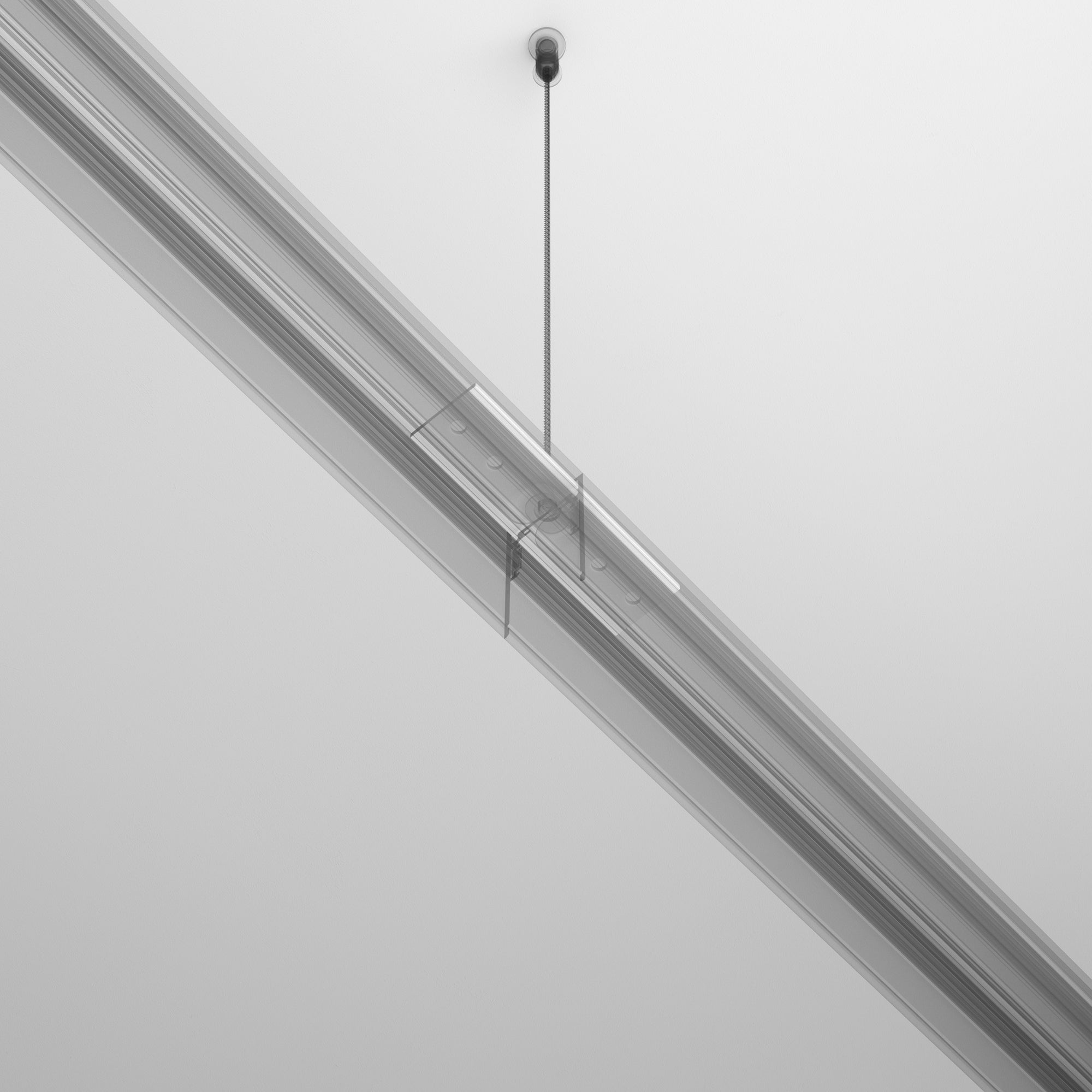 Straight connector Exility surface-mounted