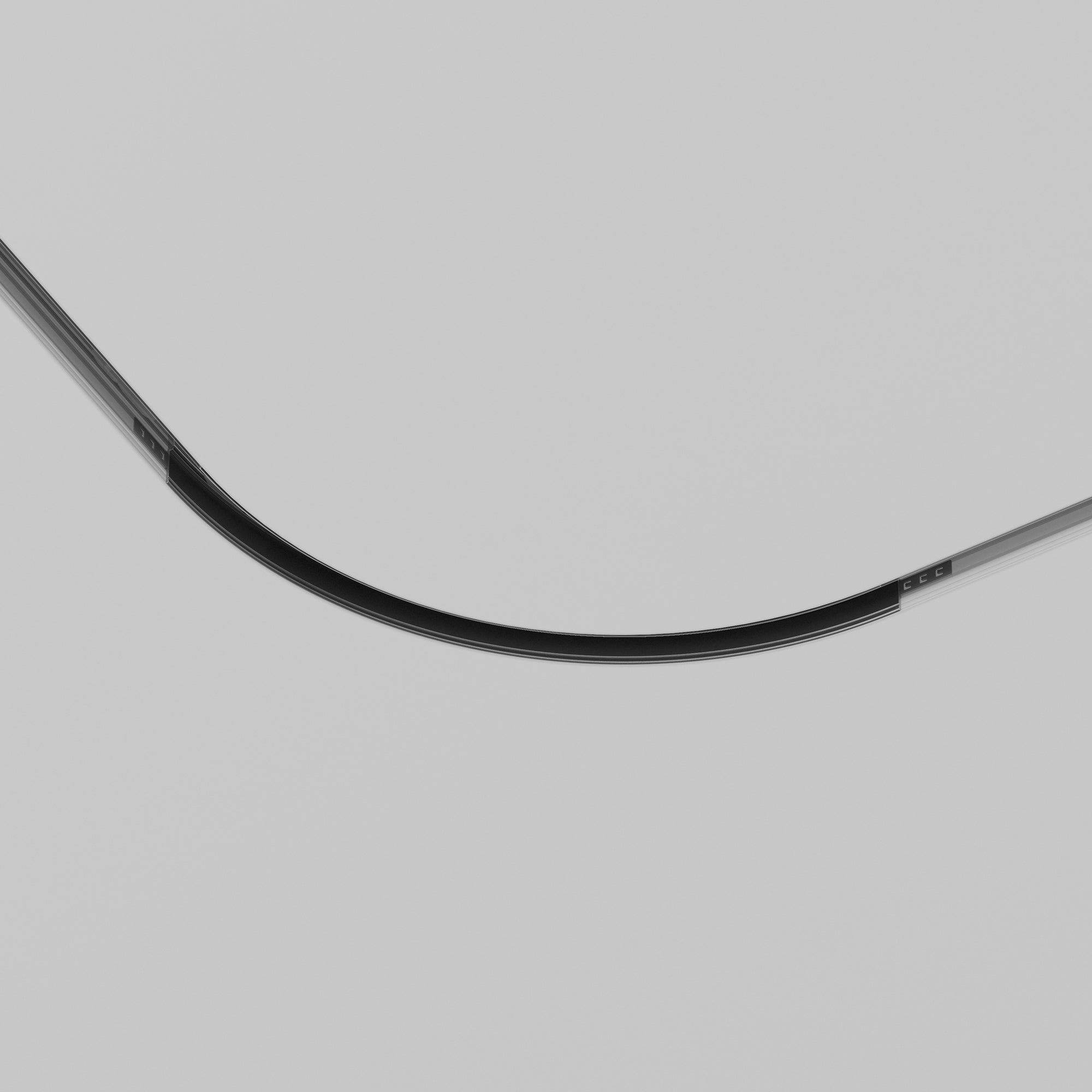 Radius connector R300 Exility recessed mounting track for plasterboard 12,5 mm,