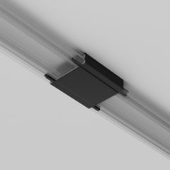 Straight power connector Radity black