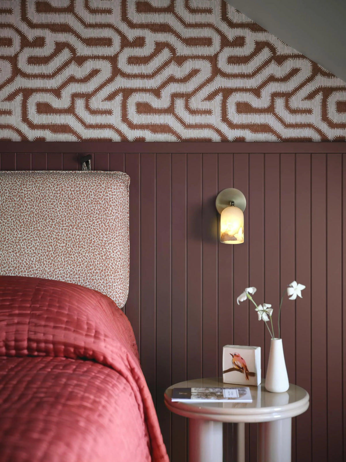 Alabaster Spotlight  - Bronze/ Brass Finishes