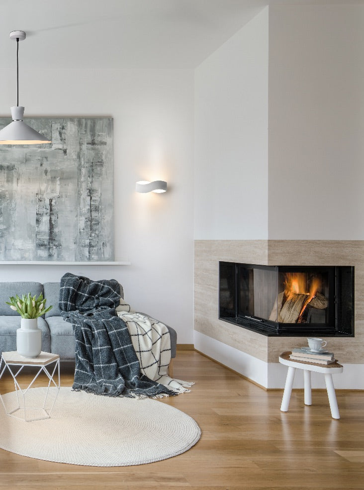 Ibiza Matt White LED Wall Light
