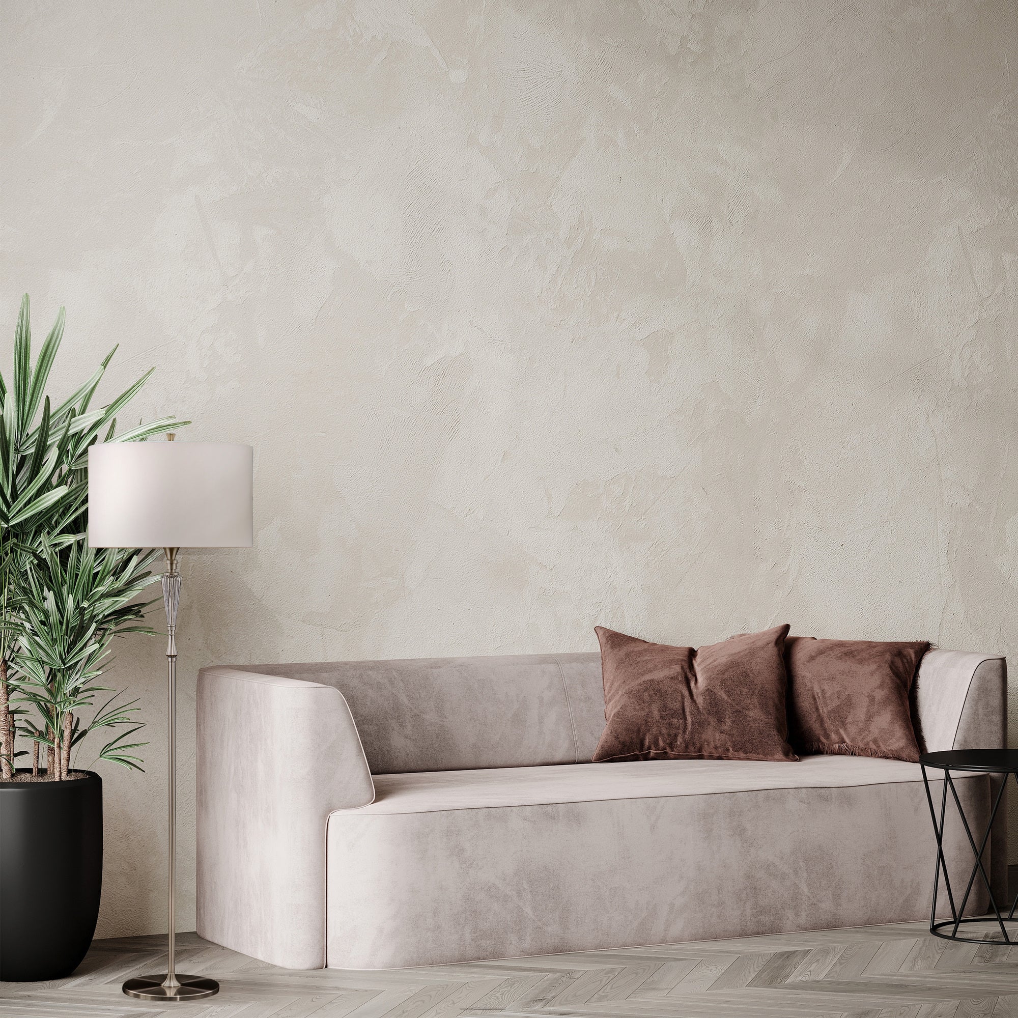 Alicante Floor lamp E27 - Nickel & White Finish