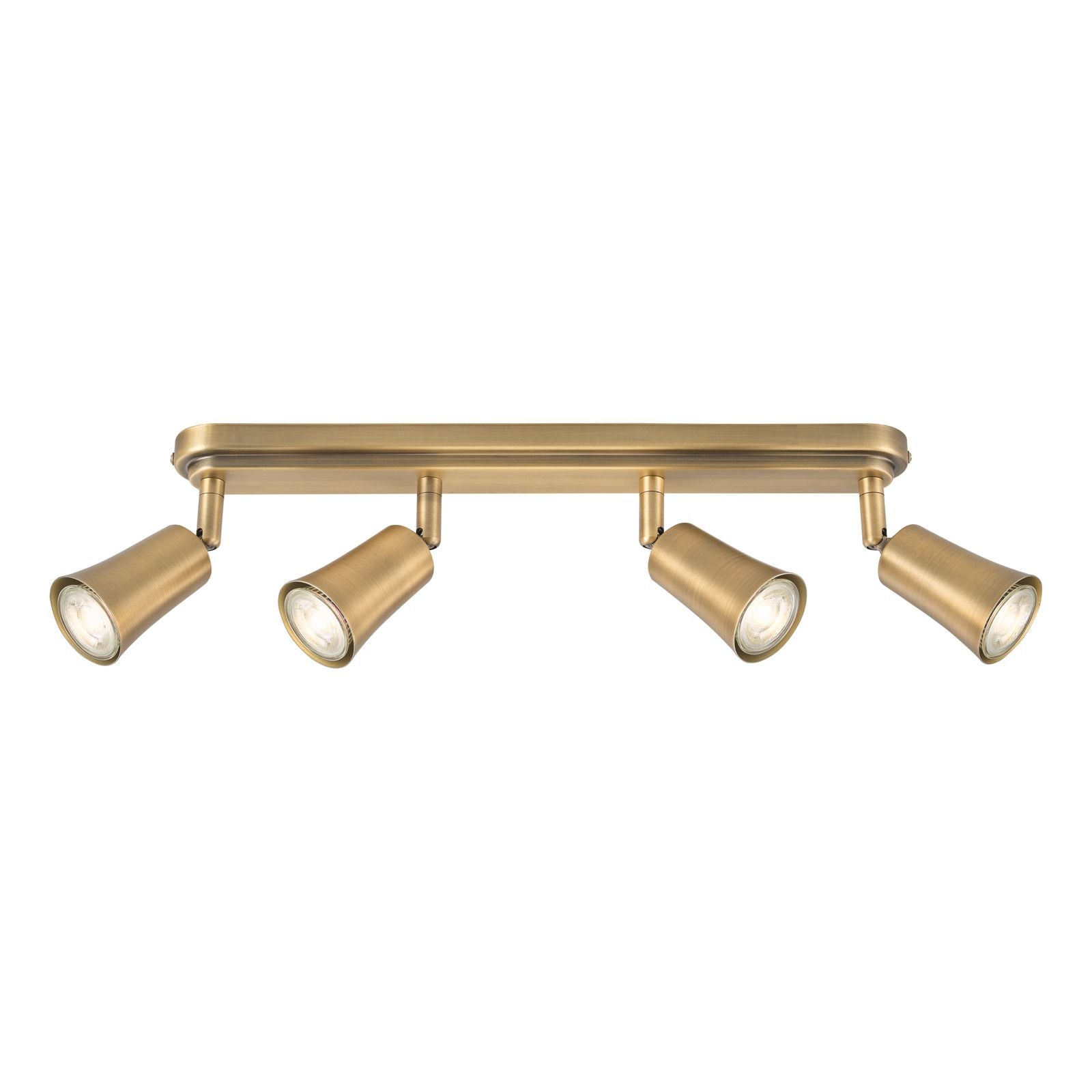 Jedrek 4 Light Bar Spotlight-Aged Brass