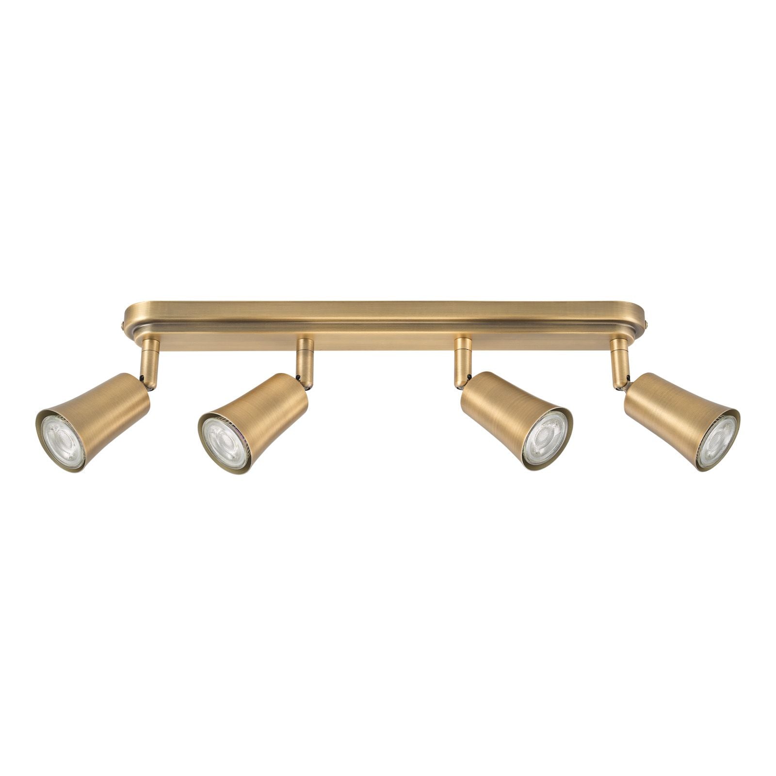 Jedrek 4 Light Bar Spotlight-Aged Brass