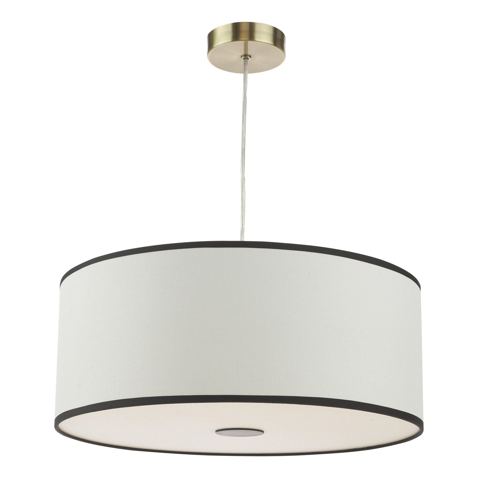 Jemima Easy Fit Pendant - White and White Frosted Acrylic With Shade