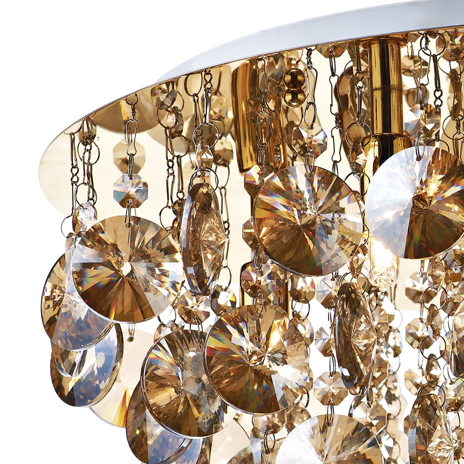 Jester 5 Light Flush Light - Gold