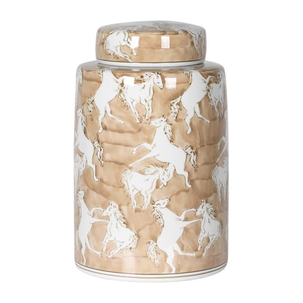 Medium Wild Horses Lidded Jar - Christmas Gift