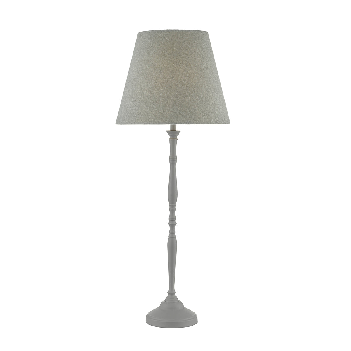 Joanna Table Lamp Matt Grey/Matt White With Shade E14