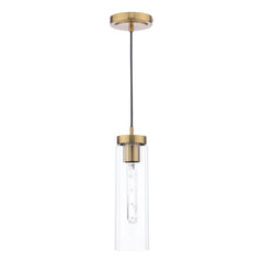 Jodelle Pendant Polished Bronze and Glass
