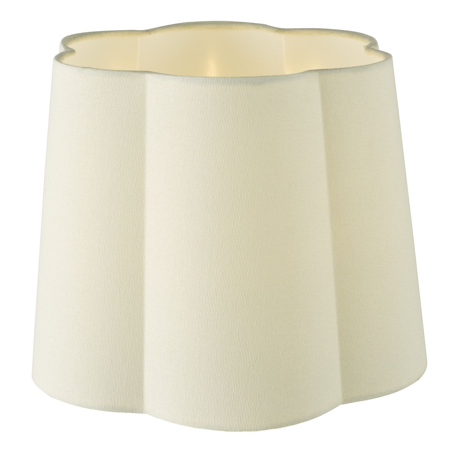 Jordana 27cm Ivory Cotton Scalloped Shade