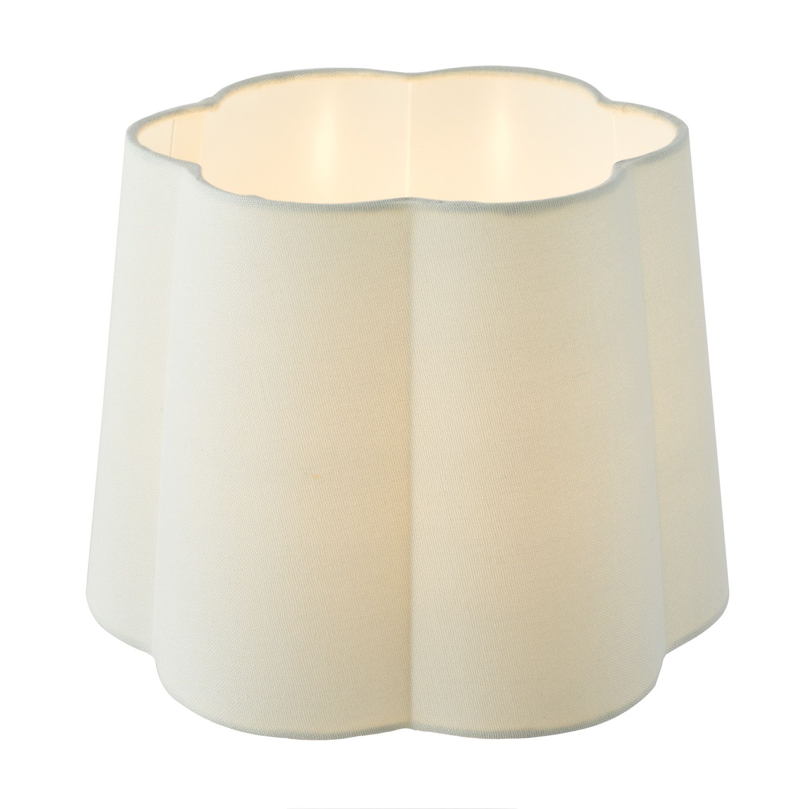 Jordana 27cm Ivory Cotton Scalloped Shade