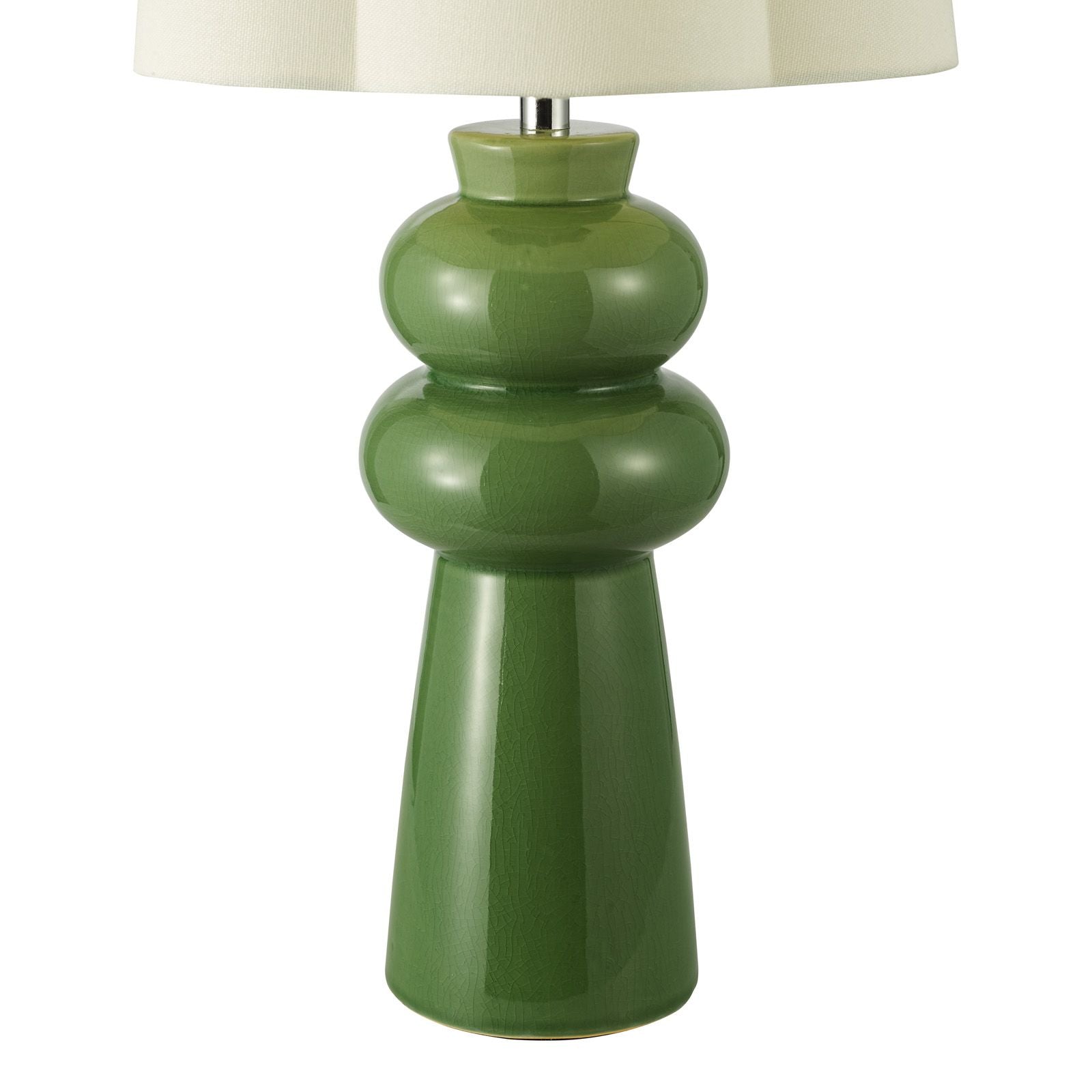 Jordana Table Lamp- Pink/Green and Polished Chrome With Shade