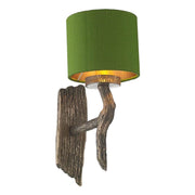 Joshua Single/Double Wall Light with Silk Shade Bespoke Colour