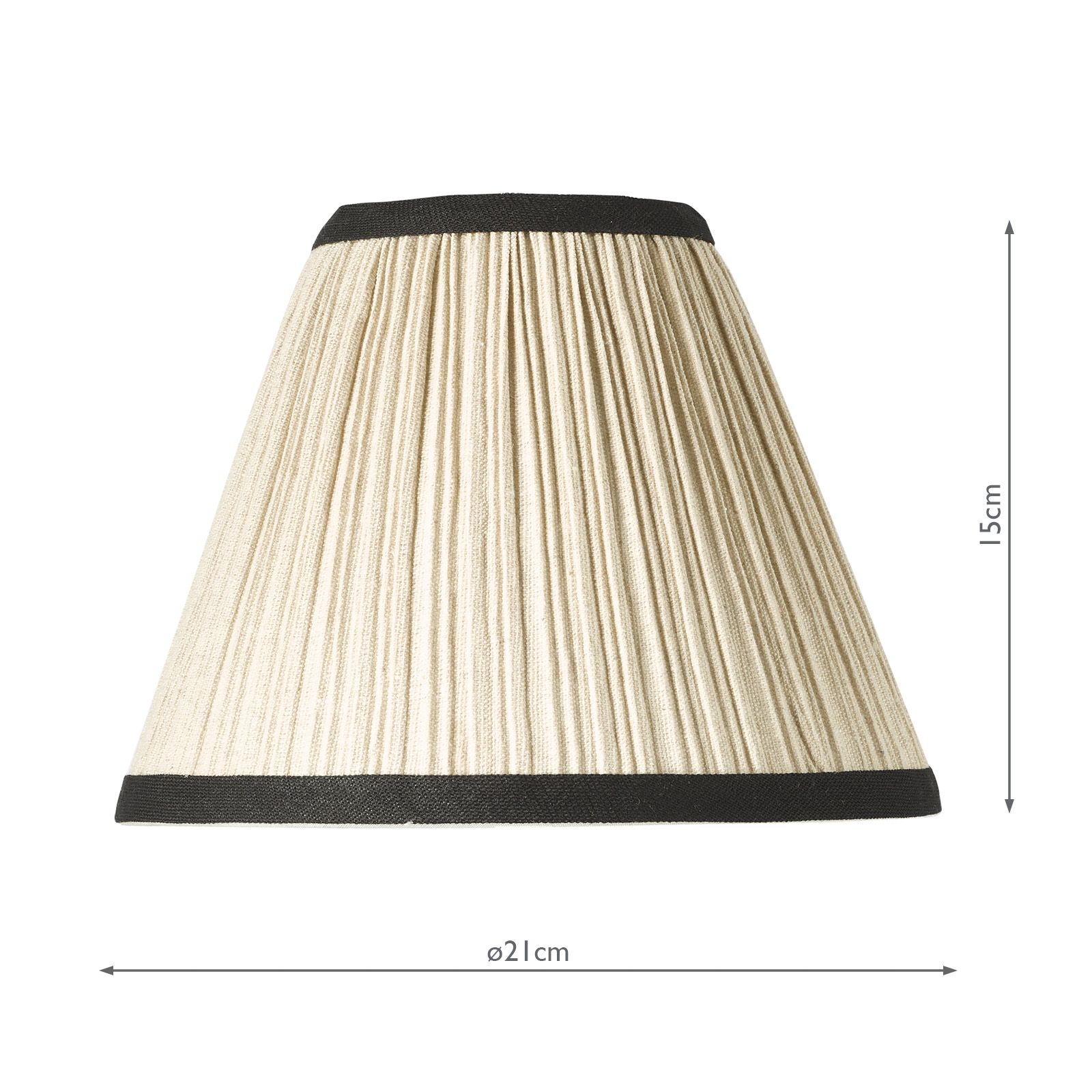 Judy 21cm Natural Linen Tapered Drum Shade