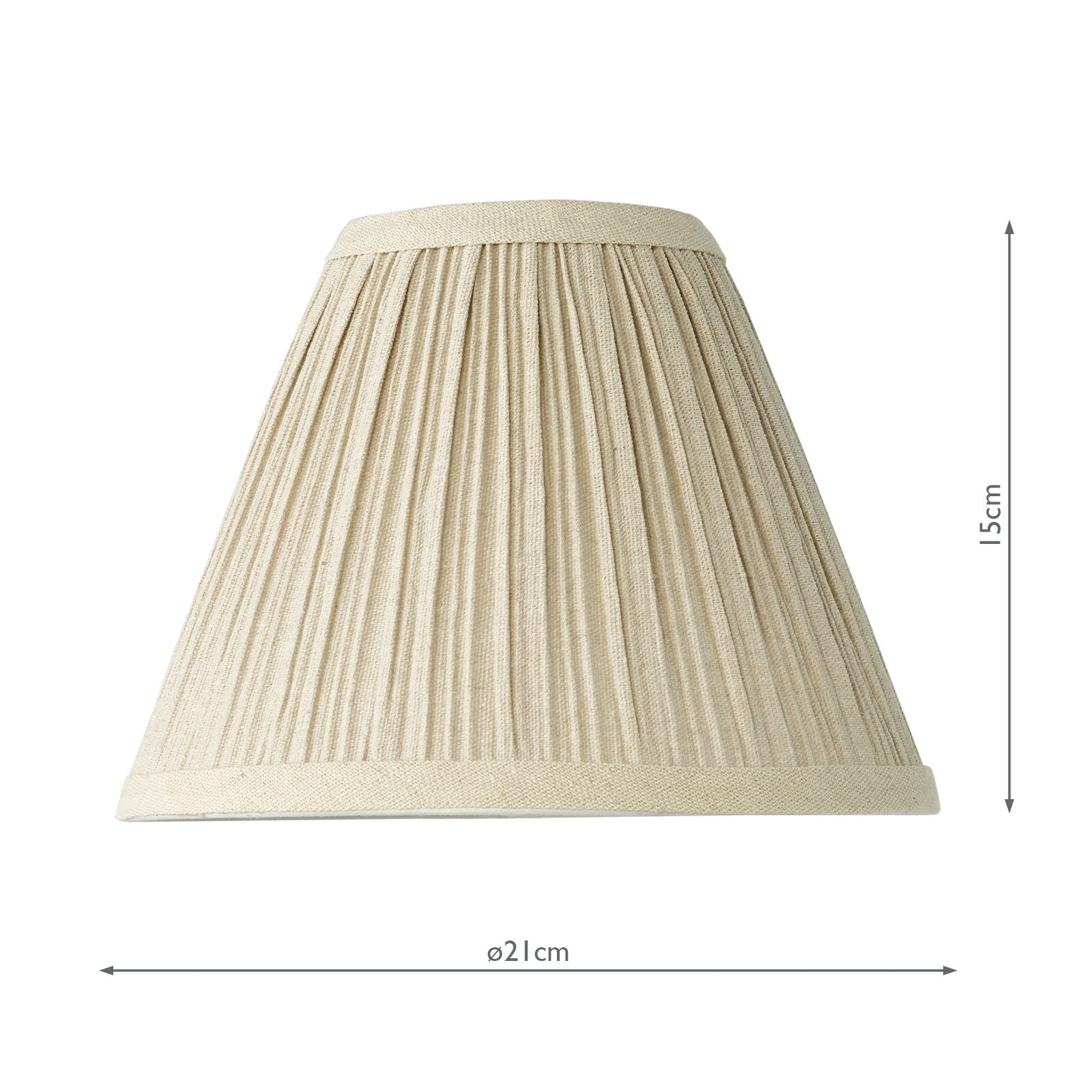 Judy 21cm Natural Linen Tapered Drum Shade